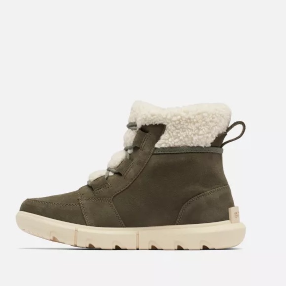 NIB Sorel EXPLORER NEXT™ CARNIVAL BOOT WP in Stone Green/Bleached Ceramic 7 1/2 - Picture 4 of 10